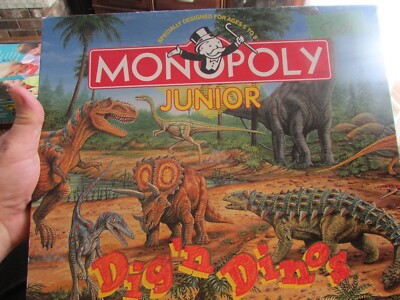Monopoly Junior Dig n Dinos Dinosaur learning Read