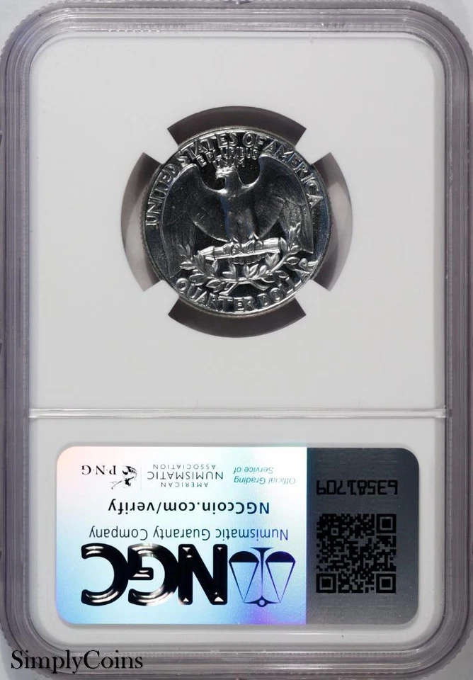 1961 DDO FS-101 Washington Quarter ~ NGC PF66 ~ PROOF PR66 Silver Coin US - Image 2 of 2