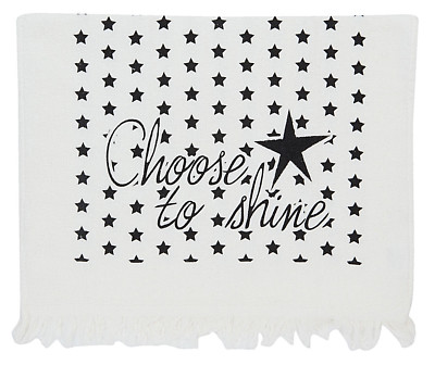 Gästehandtuch Handtuch Baumwolle 40 x 60 cm Sterne Choose To Shine Clayre & Eef