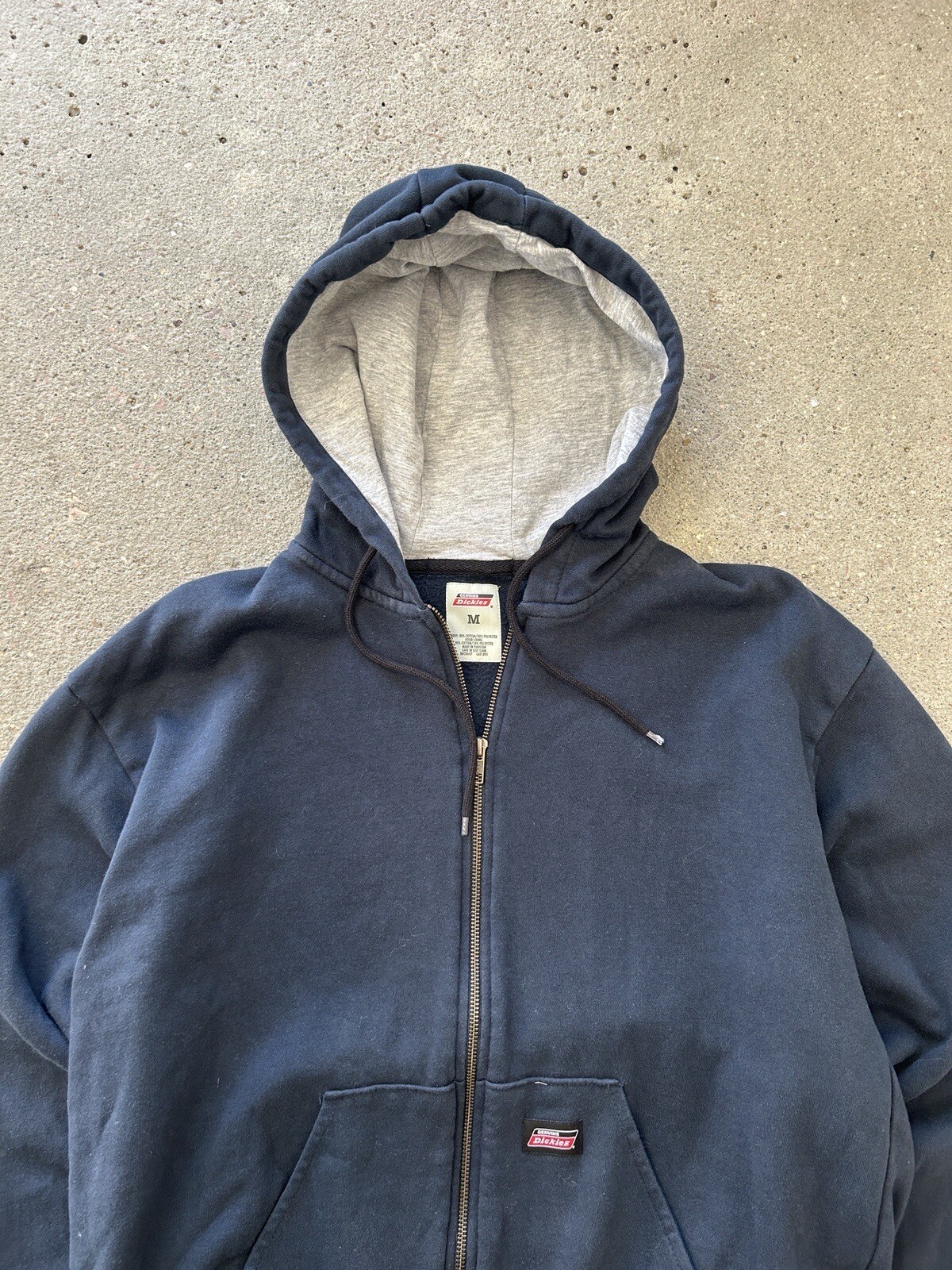 Vintage 00&rsquo;s Navy Dickies Zip-up Work Jacket Size Medium No Flaws