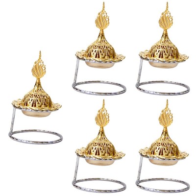  5pcs Compact Weihrauch Brenner Weihrauch Herd Tabletop Aroma Brenner Retro