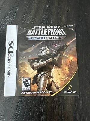 Nintendo DS Manual Only Star Wars Battlefront Elite Squadron