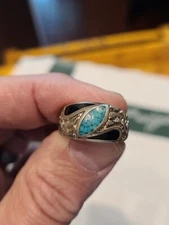 Beautiful Turquoise possibly Native Indian American unknown size ring