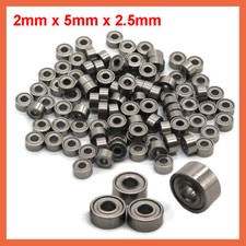 Miniature Ball Bearings 2mm x 5mm x 2.5mm Metal Shielded Pack Quantity Choose