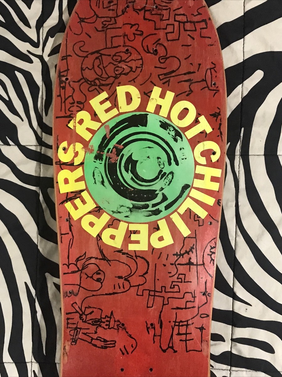 Skull Skates Red Hot Chili Peppers skateboard deck used | eBay