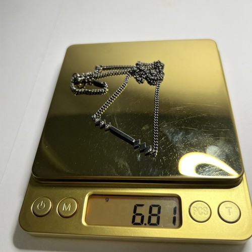 925 Schwarz Sterling Silber AZLEE Echt Diamant Anhänger Kette Halskette 6,81 g - Bild 7 von 9