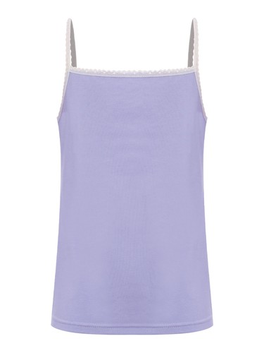 Girls Basic Camisole Vest Spaghetti Straps Tank Tops Sport Dance Undershirts - Picture 24 of 73