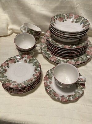 Nikko Fine Tableware (26)PCS Precious pattern Japan Floral MINT | eBay