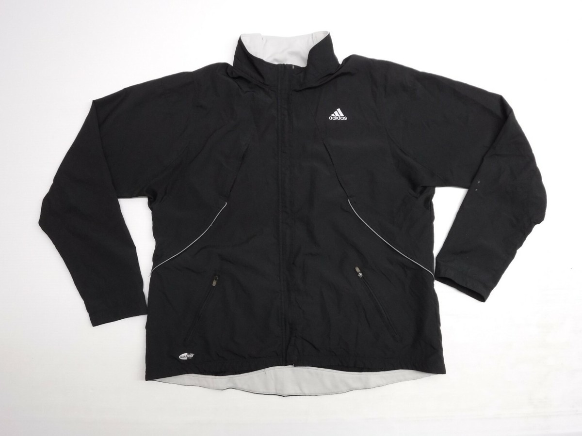 Adidas Response Climaproof Coat Jacket Womens Xlarge Black Zip Up Good  Condition