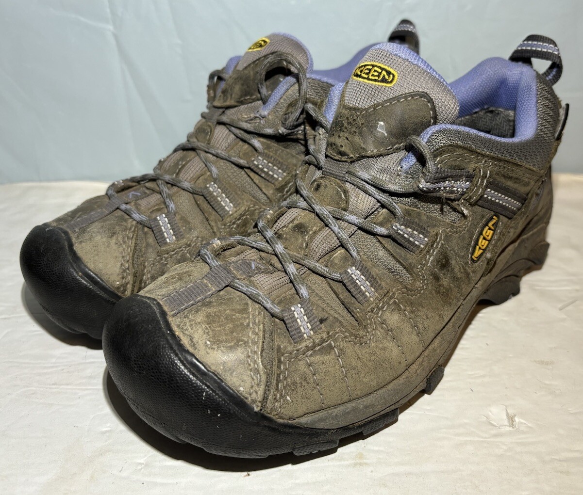 Stivali da trekking KEEN Targhee II scarpe impermeabili da donna taglia 7 W marrone viola