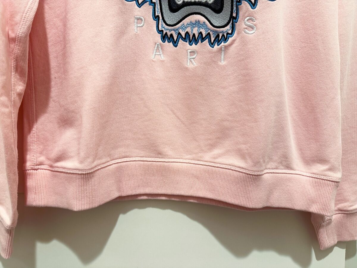 KENZO Original Tiger Embroidered Pink Crewneck Sweatshirt | eBay KENZO Original Tiger Embroidered Pink Crewneck Sweatshirt | eBay