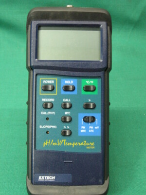 EXTECH 407228 PH/Mv/Temp Meter Meter; Super Clean, Guaranteed Item