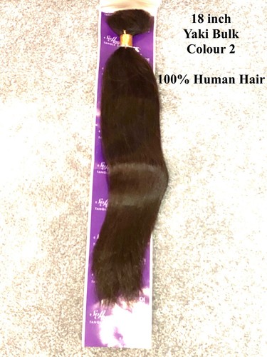 100% HUMAN HAIR SILKY and YAKI BULK - LA TREND 18 Inches straight - Picture 9 of 14
