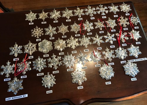 Vintage Gorham Sterling Silver Snowflake Ornament - 1970 - 2018 Annual Christmas - Picture 2 of 10