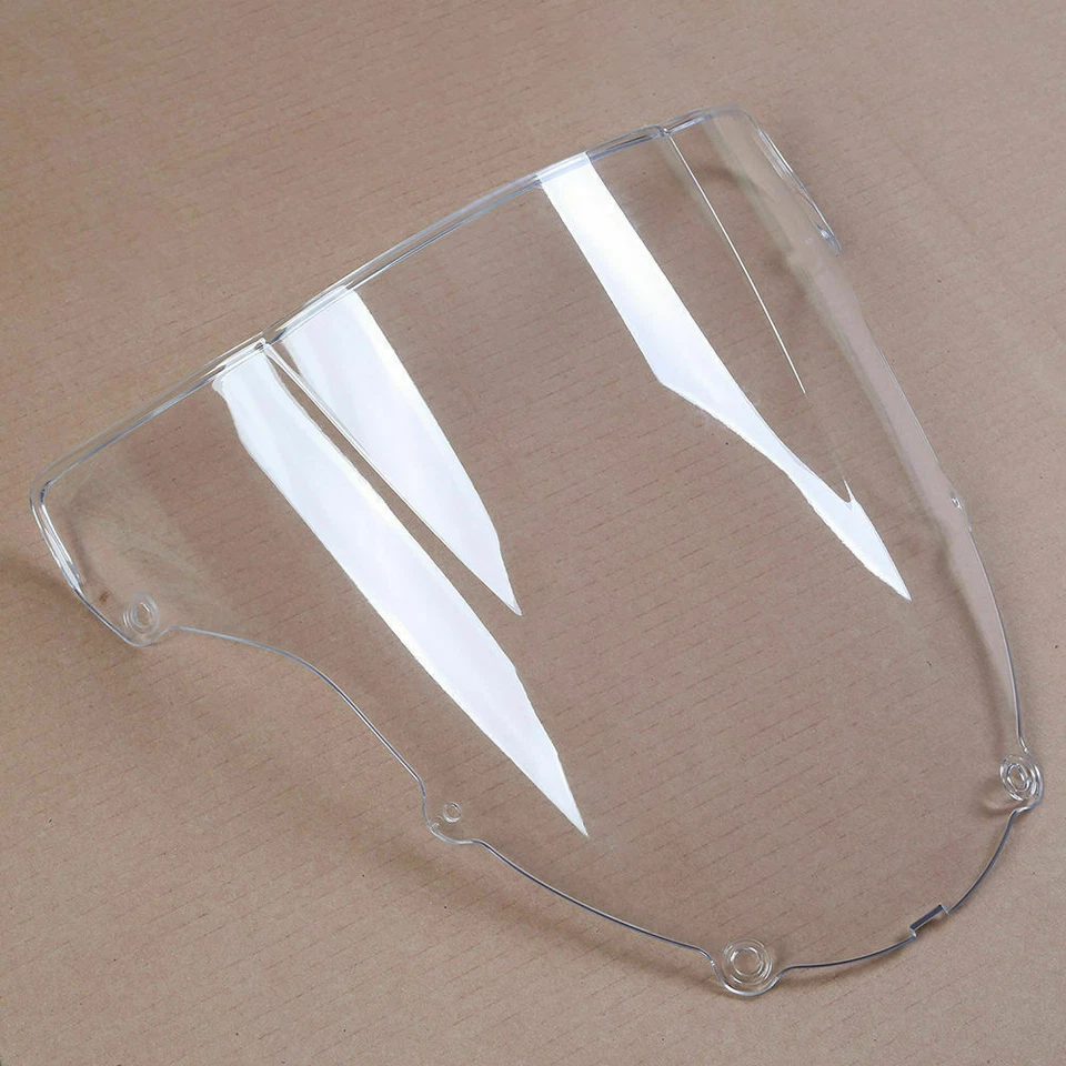 Parabrisas ABS transparente doble burbuja para Kawasaki Ninja ZX 6R 6RR 03-04 Foto 2 de 3