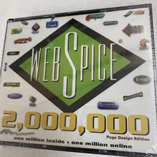 WEB SPICE 2000000 PAGE DESIGN EDITION CD ROM NEW SEALED LS