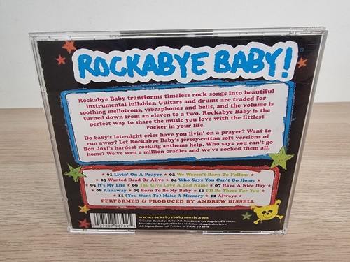 Rockabye Baby! Lullaby Renditions of Bon Jovi CD Childrens Songs Music - Picture 3 of 3