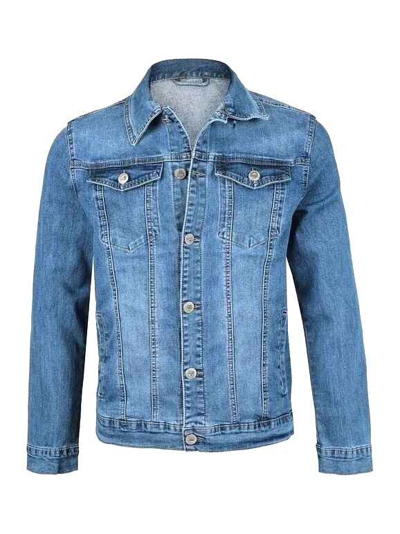 Veste en Jeans Hommes Veste Printemps Lumière Veste Grande Taille - Photo 4/4
