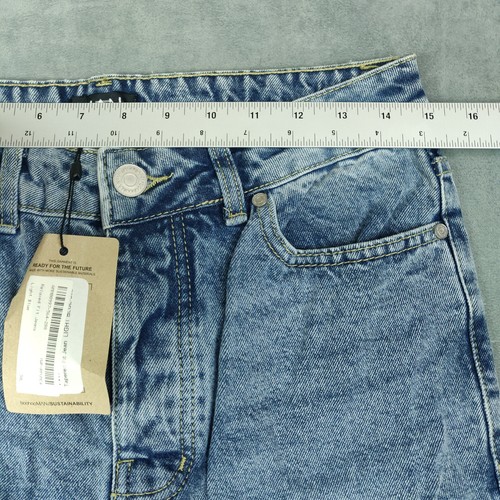 NEW Zara Jeans Mens 30x29 Light Wash 100% Cotton Denim Relaxed Tapered Fit NWT - Picture 8 of 14