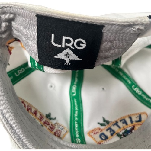 Gorra de béisbol LRG Lifted Research blanca cultivador bordada ropa de calle - Imagen 6 de 6