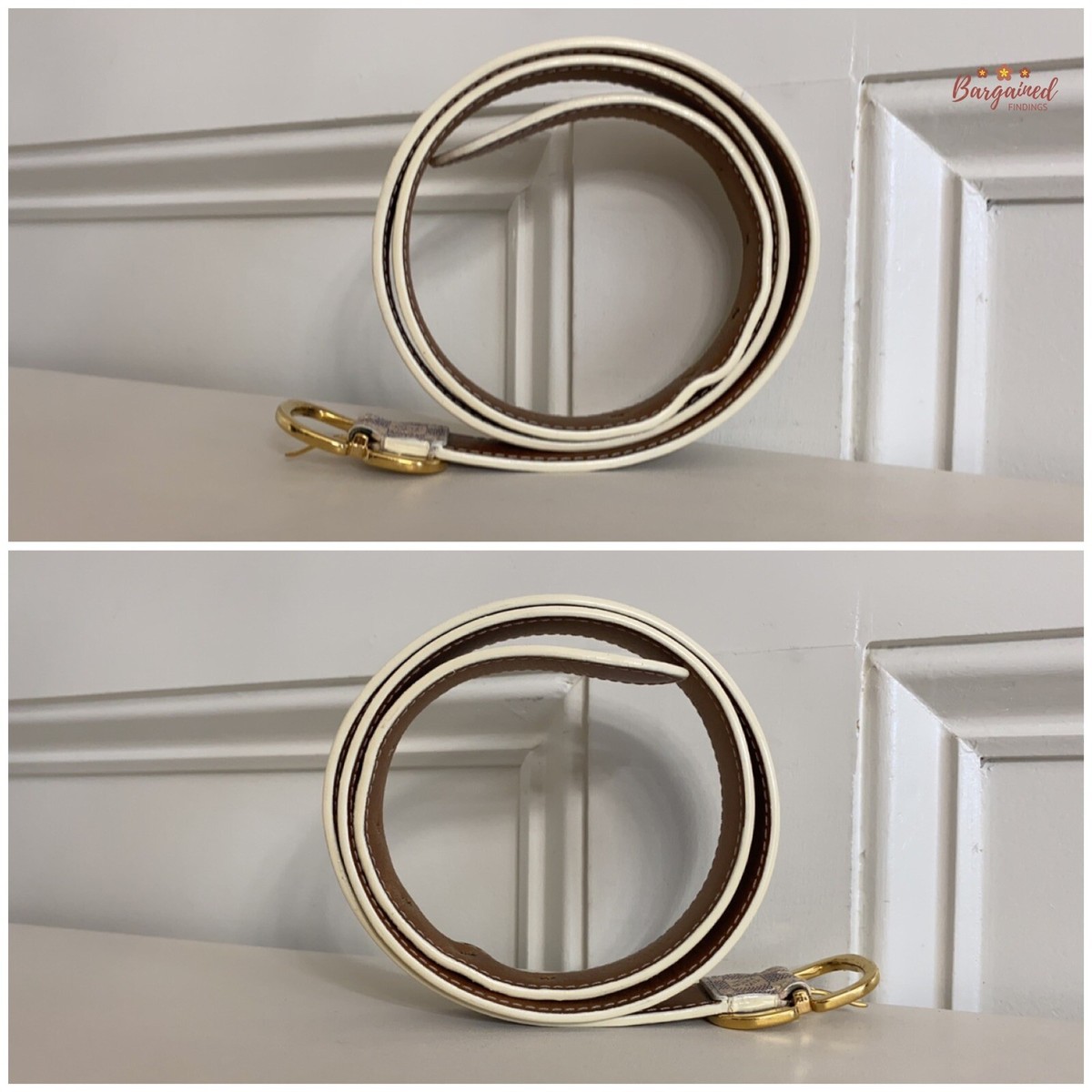 Authentic Louis Vuitton Damier Azur Leather SlimGold 
