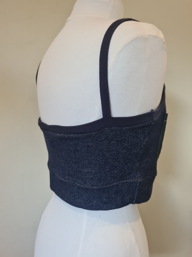 Top corto Dolce & Gabbana D&G vintage denim con tiras talla L Reino Unido 14 - Imagen 8 de 15