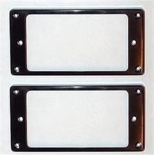 Guitar Parts Humbucker Pickup MOUNTING RINGS Trim Bezels - Set of 2 - BLACK