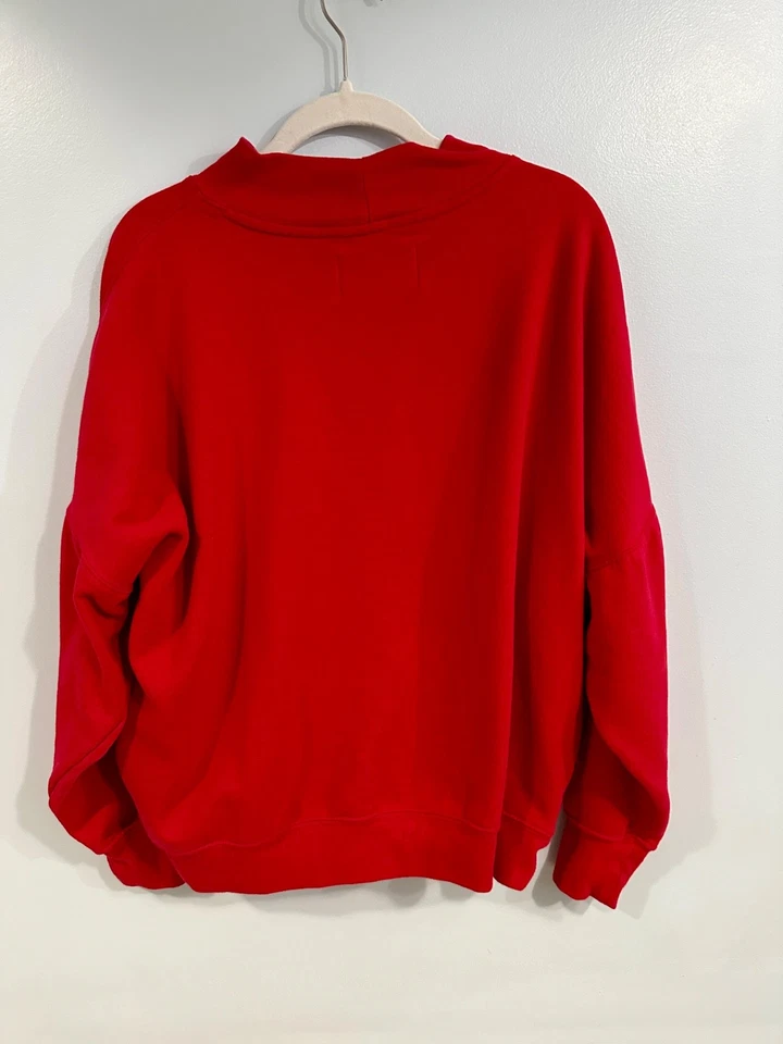 Calvin Klein женщин красный Crewneck толстовка с карманами, размер M - Изображение 3 из 4