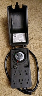 Intermatic HB1116R Heavy Duty Outdoor Timer 6 Receptacles