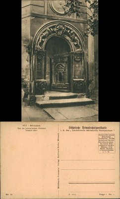 Ansichtskarte Meißen Tor im Jahna'schen Freihof. 1926