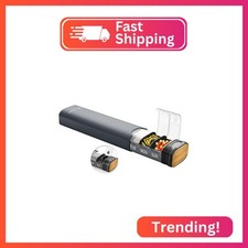 Metal Weekly Pill Organizer, Serfeymi Aluminum Daily Pill Box Spare Gasket Provi