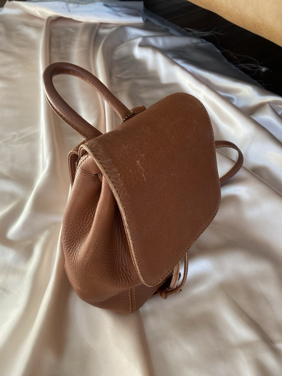 Vintage 90s Coach 4925 Leather Backpack Camel | eBay