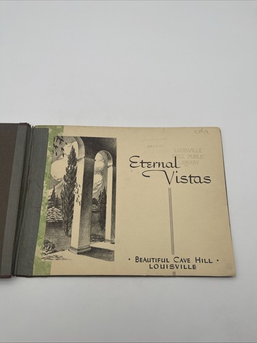 Eternal Vistas Beautiful Cave Hill Louisville Brochure w/Map c1937