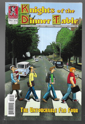 Knights of the Dinner Table #205 Kenzer & Co. 2014 F+The Untouchable Fab Four