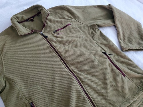 Orvis Jacket Mens XL Green Trout Bum Full Zip Grid Fleece Pockets - Picture 4 of 8
