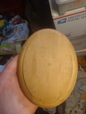 unfinished wood oval rosette