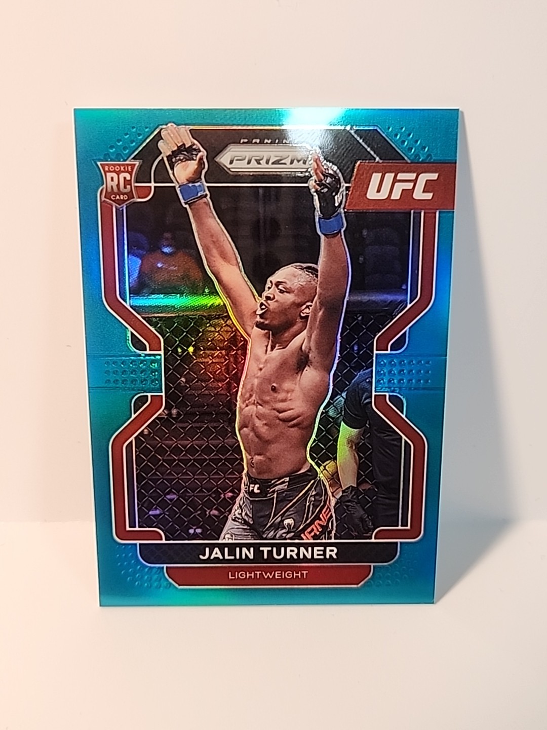 2022 Panini Prizm UFC - Jalin Turner #164 Teal Prizm /49 (RC)
