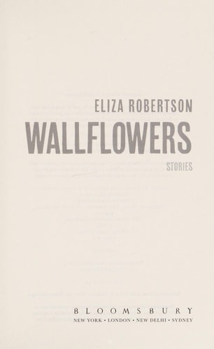 Wallflowers, Robertson, Eliza, Very Good condition, Book