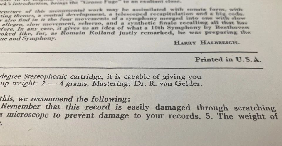 Beethoven String Quartets(Complete) Vol.2!Vox SVBX 543/! Loewenguth/NM Vinyl!RVG - Image 4 of 4