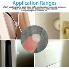 200Pcs Self  Adhesive Silicone Foot Pads Transparent Anti  Slip Mat Household