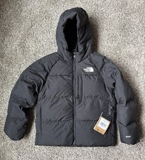 The North Face Boys North Down Hooded Jacket 600 BLACK Size Medium 10 New