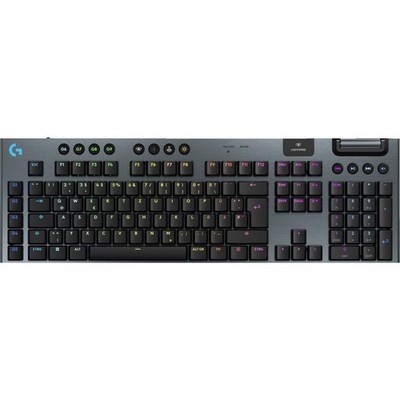 Logitech G915 X LIGHTSPEED Double-Shot-PBT-Tastenkappen Gaming-Tastatur Schwarz