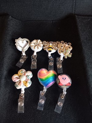 Lot of 6 Novety Badge Holders for ID Badges .