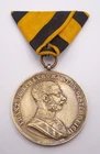 AUSTRIA / AUSTRIAN FRANZ JOSEPH I BRAVERY MEDAL 1ST CLASS - LARGER VERSION 40MM