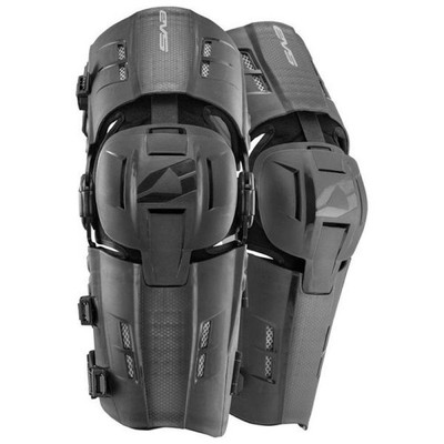 EVS RS9 Knee Brace Black Medium for Powersports Impact Protection