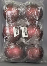 Vickerman 4" Wine Matte Ball Ornament  6 per Bag