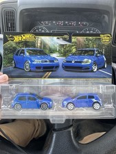2026 Hot Wheels Premium 2-Pack 2004 Volkswagen Golf R32  Golf MK7   Ships Fast