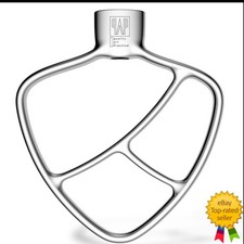 QAP Stainless Steel Flat Beater For Kitchenaid 4.5 Qt-5 Qt Tilt-Stand Mixer