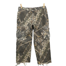 Vintage Mossy Oak Camo Cargo Pants Men's Large Crop Hunting Outdoor Made in USA