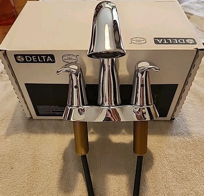 #ad #ad DELTA LAHARA 2538 MPU DST CENTERSET BATHROOM FAUCET CHROME BRAND NEW IN BOX $65.00